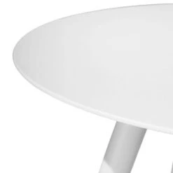 Aluminum Outdoor Round Side Table With Adjustable Feet White - Crestlive Products -Deals Patio Elegance Store GUEST ad9e33b7 ab36 455d 8577 713375967eef