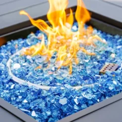 Kinger Home 10 Lbs (1/2 In) Fire Glass, Multiple Colors