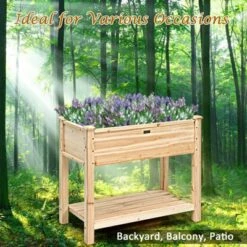 Costway Raised Garden Bed Elevated Wood Planter Box Stand For Vegetable Flower -Deals Patio Elegance Store GUEST b271a4b9 1d60 4dea a2a4 54e1da8df4f0