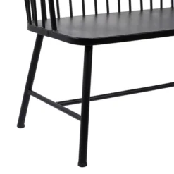 Traditional Outdoor Patio Bench - Black - Olivia & May -Deals Patio Elegance Store GUEST b2842075 b1ac 4266 af17 c3222e3b1641