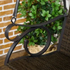 Outsunny PE Wicker Porch Swing, 2-Seater Hanging Swing Bench With Chains, 528 LBS Weight Capacity, Flourishes, Brown 8 Outsunny PE Wicker Porch Swing, 2-Seater Hanging Swing Bench With Chains, 528 LBS Weight Capacity, Flourishes, Brown -Deals Patio Elegance Store GUEST b2d37583 d2cc 4e8d ac59 b1117eb0ad4f