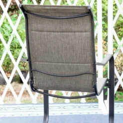Patio Set With Steel Table With 1.57" Umbrella Hole & Metal Padded Sling C-Spring Arm Chairs - Captiva Designs -Deals Patio Elegance Store GUEST b2dea17a cef6 4eae 9ec7 7f70b4c1caa1