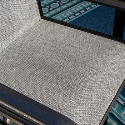 5pc Patio Dining Set With 34" Square Fire Pit Table & Swivel Arm Chairs - Captiva Designs 10 5pc Patio Dining Set With 34" Square Fire Pit Table & Swivel Arm Chairs - Captiva Designs - Image 10