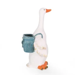 Christopher Knight Home 17" Wide Forgey Concrete Outdoor Novelty Goose Planter White/Blue -Deals Patio Elegance Store GUEST b37bfe46 39fd 45c1 a88d da07e3cd875b