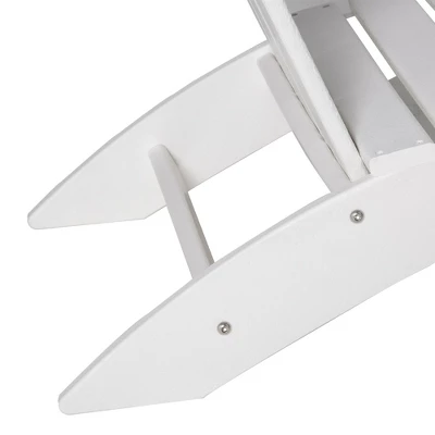 Outsunny Plastic Adirondack Chair, HDPE Lounger Chair Outdoor Fire Pit Seating With High Back And Wide Seat For Patio, Backyard, Garden, Lawn 4 Outsunny Plastic Adirondack Chair, HDPE Lounger Chair Outdoor Fire Pit Seating With High Back And Wide Seat For Patio, Backyard, Garden, Lawn - Image 4