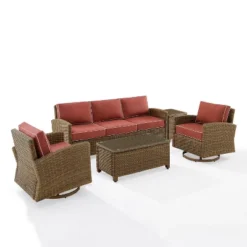 Crosley 5pc Bradenton Steel Outdoor Patio Conversation Furniture Set -Deals Patio Elegance Store GUEST b4fc0ffd 5fcf 451c a341 db7bd3615988