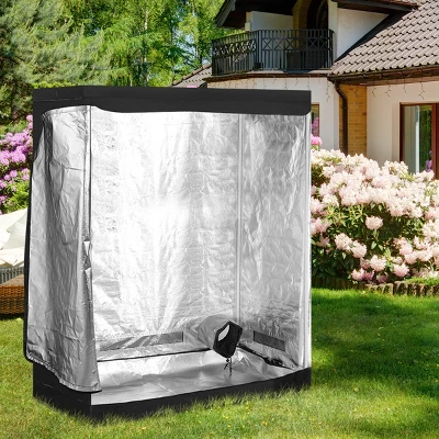 48''x24''x60'' Mylar Indoor Grow Tent Room Reflective Hydroponic Garden Growing 2 48''x24''x60'' Mylar Indoor Grow Tent Room Reflective Hydroponic Garden Growing - Image 2