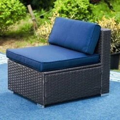 6pc Outdoor Rattan Wicker Sectional Sofa Set - Blue - Captiva Designs 10 6pc Outdoor Rattan Wicker Sectional Sofa Set - Blue - Captiva Designs -Deals Patio Elegance Store GUEST b61ae236 45dd 4752 9c9d 83fc368ce98a