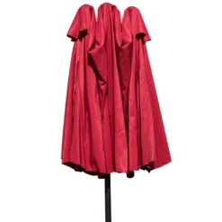 Tangkula 15 Ft Outdoor Patio Umbrella Double-Sided Shade Offset Wine Red -Deals Patio Elegance Store GUEST b898b23d f186 4182 97c6 9b44e33bc25f