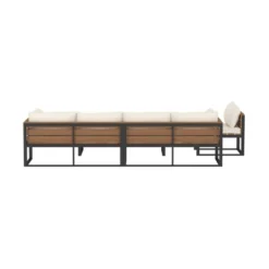 4pc Metal & Wood All Weather Patio Sectional Set - Natural - Saracina Home 8 4pc Metal & Wood All Weather Patio Sectional Set - Natural - Saracina Home -Deals Patio Elegance Store GUEST b94104d7 4632 4941 9fa9 03916e0b92c6