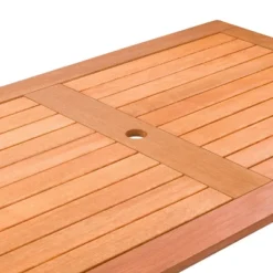 Outdoor Rectangle Dining Table - Natural - CorLiving -Deals Patio Elegance Store GUEST bacc947c 5fe6 4961 aa7a 0b504b63bd7d