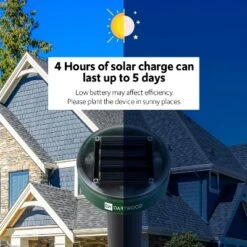 Dartwood Outdoor Solar Ultrasonic Pest And Mole Repellent For Groundhogs, Rats, Mice, Snakes In Your Gardens, Lawns And Yards (2 Pack) -Deals Patio Elegance Store GUEST bad078b0 ca33 4c0c 9d44 2582379c838d