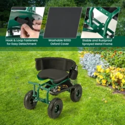 Costway Rolling Garden Cart Outdoor Gardening Workseat With Adjustable Height &Tool Storage 16 Costway Rolling Garden Cart Outdoor Gardening Workseat With Adjustable Height &Tool Storage -Deals Patio Elegance Store GUEST bb386c36 9922 4da8 881e d20773243803