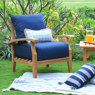 Cambridge Casual Caterina Teak Outdoor Patio Arm Chair 9 Cambridge Casual Caterina Teak Outdoor Patio Arm Chair - Image 9