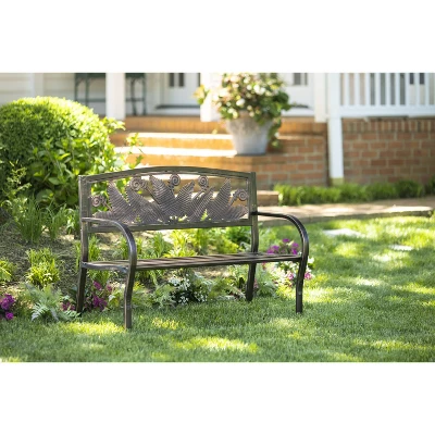 Evergreen Metal Fern Bench 1 Evergreen Metal Fern Bench