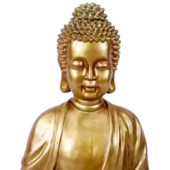 Sunnydaze Decor Sunnydaze 36"H Electric Fiberglass Relaxed Buddha Outdoor Water Fountain With LED Light -Deals Patio Elegance Store GUEST bc26c5ce 1819 4d84 a846 45241a4e890b