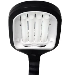 Hydrofarm Agrobrite FLF27DF 27W 120V Indoor Gooseneck Adjustable 48' To 61' Standing Plant Lamp Light With 6 Foot Power Cord, Black