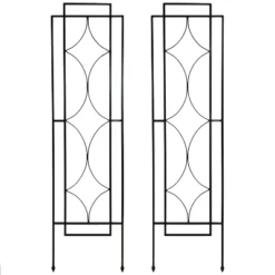 Sunnydaze Decorative Steel Metal Chic Diamonds Design Garden Trellis - Black - 2-Pack 11 Sunnydaze Decorative Steel Metal Chic Diamonds Design Garden Trellis - Black - 2-Pack -Deals Patio Elegance Store GUEST bca51ffa d0a2 49ed 93db edbf7b69077d