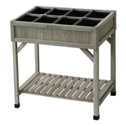 VegTrug Custom 32 Inch Wooden Raised Herb Garden Bed Planter Box With Herb Liners And Dividers For Patios, Balconies, And Small Gardens -Deals Patio Elegance Store GUEST bd0cce8e c1d7 475f a376 62b9822c8c3a