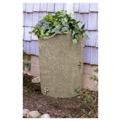 Impressions Bark 50 Gallon Rain Saver - Sandstone - Good Ideas -Deals Patio Elegance Store GUEST bd6a5e4b 65b1 4690 ace3 0529ce283092