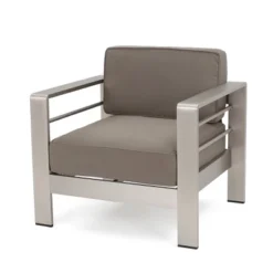 Cape Coral 5pc Aluminum And MGO Seating Set With Fire Table Khaki/Dark Gray - Christopher Knight Home 9 Cape Coral 5pc Aluminum And MGO Seating Set With Fire Table Khaki/Dark Gray - Christopher Knight Home -Deals Patio Elegance Store GUEST bdb6bd79 3da5 4034 b87a 90b654c61005