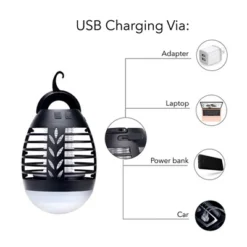 Dartwood Outdoor Bug Zapper - Waterproof, USB Rechargeable And Battery Powered Mosquito Killer, Insect Trap And Fly Swatter -Deals Patio Elegance Store GUEST be4e6157 9c9c 4868 9d5d 2512a22133fc