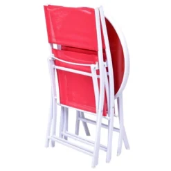 Costway 3 PCS Folding Bistro Table Chairs Set Garden Backyard Patio Furniture Red 8 Costway 3 PCS Folding Bistro Table Chairs Set Garden Backyard Patio Furniture Red -Deals Patio Elegance Store GUEST c178620b 6d43 4645 a94c 0fe64c027fa7