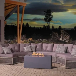 Relic Home Audio Bluetooth Fire Pit With Beat To Music Technology - Ukiah