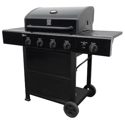Kenmore 4-Burner Open Cart Grill With Side Burner 1 Kenmore 4-Burner Open Cart Grill With Side Burner