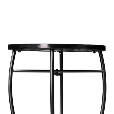 Mosaic Patio Side Table With Iron Legs - Teamson Home 5 Mosaic Patio Side Table With Iron Legs - Teamson Home - Image 5
