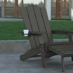 Emma And Oliver Adirondack Chair With Cup Holder And Pull Out Ottoman, All-Weather HDPE Indoor/Outdoor Lounge Chair 17 Emma And Oliver Adirondack Chair With Cup Holder And Pull Out Ottoman, All-Weather HDPE Indoor/Outdoor Lounge Chair -Deals Patio Elegance Store GUEST c2cb2980 d442 4eca 9ad0 eefa11c9ee9b
