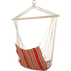 Northlight 21" X 34" Striped Hammock Chair With Padding And Wooden Bar - Red/Yellow -Deals Patio Elegance Store GUEST c2d6bc4b 3920 46cd 8e68 26471295e236