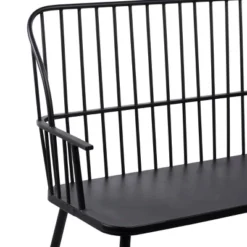 Traditional Outdoor Patio Bench - Black - Olivia & May -Deals Patio Elegance Store GUEST c35d7f62 3ed3 48b3 b6f3 a8eb858f8fd6