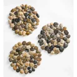 Wind & Weather Natural River Rock Stepping Stones, Set Of 3 -Deals Patio Elegance Store GUEST c36317bd 7c80 4a18 ac2a ff05b3aa3d7e