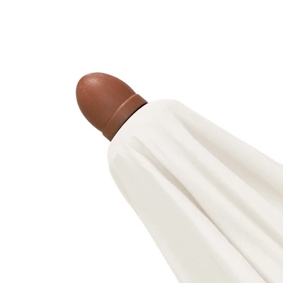 Astella 9' X 9' Round Wood Grain Steel Patio Umbrella Natural 5 Astella 9' X 9' Round Wood Grain Steel Patio Umbrella Natural - Image 5