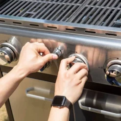 Captiva Designs E02GR001 Stainless Steel 4-Burner Propane Gas Grill With Side Burner And Side Tables -Deals Patio Elegance Store GUEST c3af41f1 b5fa 4186 8a64 53c8094a7d36