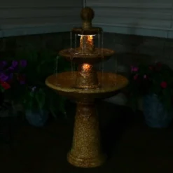 Sunnydaze Decor Sunnydaze 43"H Electric Ceramic 3-Tier Floral Motif Outdoor Water Fountain With LED Lights 16 Sunnydaze Decor Sunnydaze 43"H Electric Ceramic 3-Tier Floral Motif Outdoor Water Fountain With LED Lights -Deals Patio Elegance Store GUEST c3e45490 757d 42ea 95f0 664b53a79290