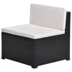 10pc Wicker Patio Sectional Seating Set With Cushion - Black/Beige - GODEER -Deals Patio Elegance Store GUEST c3e52b0d d620 4153 be83 78bf0b021c20