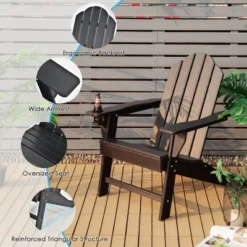 Costway 4PCS Patio Adirondack Chair Weather Resistant Garden Deck W/Cup Holder WhiteBlackGreyTurquoise 15 Costway 4PCS Patio Adirondack Chair Weather Resistant Garden Deck W/Cup Holder WhiteBlackGreyTurquoise -Deals Patio Elegance Store GUEST c4409859 9363 4238 bbeb 97b05a4b6148