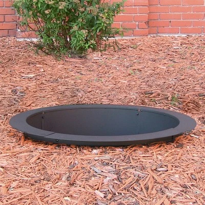 Sunnydaze Decor Sunnydaze Outdoor Heavy-Duty Steel Portable Above Ground Or In-Ground Round Fire Pit Liner Ring - Black 3 Sunnydaze Decor Sunnydaze Outdoor Heavy-Duty Steel Portable Above Ground Or In-Ground Round Fire Pit Liner Ring - Black - Image 3