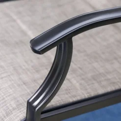 5pc Outdoor Dining Set With Padded Sling Chairs & Round Metal Table - Gray/Black - Captiva Designs -Deals Patio Elegance Store GUEST c4ebaffc af3e 4a90 9ceb 460ba2d24e33 1