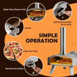 Costway Wood Pellet Pizza Oven Pizza Maker Portable Outdoor Pizza Stone W/ Foldable Leg 13 Costway Wood Pellet Pizza Oven Pizza Maker Portable Outdoor Pizza Stone W/ Foldable Leg -Deals Patio Elegance Store GUEST c5288141 6c37 4cf7 a4c6 2e13e86082f9