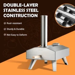 Costway Wood Pellet Pizza Oven Pizza Maker Portable Outdoor Pizza Stone W/ Foldable Leg 14 Costway Wood Pellet Pizza Oven Pizza Maker Portable Outdoor Pizza Stone W/ Foldable Leg -Deals Patio Elegance Store GUEST c5ed49e4 17a2 4623 ab46 d4f80c70a6ec