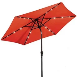 Costway 9ft Market Patio Umbrella W/Solar Lights & 40 LBS Steel Umbrella Stand -Deals Patio Elegance Store GUEST c60d20ca 9a8f 4fb1 aca5 117fb5312f7f