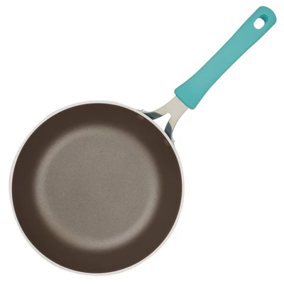 Rachael Ray Cook + Create Aluminum Nonstick Saucier Pan 3qt Agave Blue 5 Rachael Ray Cook + Create Aluminum Nonstick Saucier Pan 3qt Agave Blue - Image 5