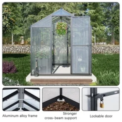 AOODOR Walk-in Greenhouse Polycarbonate Panel Hobby GreenhousesGarden 10 AOODOR Walk-in Greenhouse Polycarbonate Panel Hobby GreenhousesGarden -Deals Patio Elegance Store GUEST c743d066 2875 4db0 bccf 7634df85d0e3
