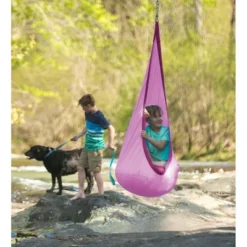 HugglePod Lite Indoor/Outdoor Nylon Hanging Chair With Inflatable Cushion -Deals Patio Elegance Store GUEST c90442be 5483 47c1 81fd 5923e01a4381