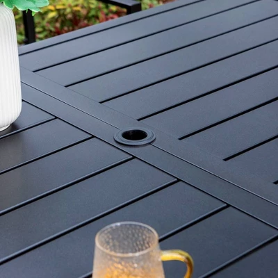 7pc Patio Set With 37" Table & 6 Swivel Arm Chairs - Captiva Designs 3 7pc Patio Set With 37" Table & 6 Swivel Arm Chairs - Captiva Designs - Image 3