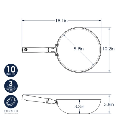 Nordic Ware Naturals Wok - Silver 3 Nordic Ware Naturals Wok - Silver - Image 3