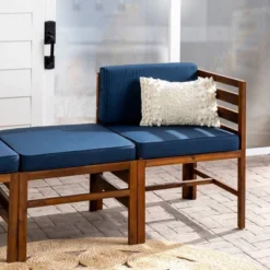 3pc Modular Acacia Wood Patio Chat Set With Cushions - Saracina Home 30 3pc Modular Acacia Wood Patio Chat Set With Cushions - Saracina Home -Deals Patio Elegance Store GUEST cb062563 800e 4398 9ca2 91a9012615a4